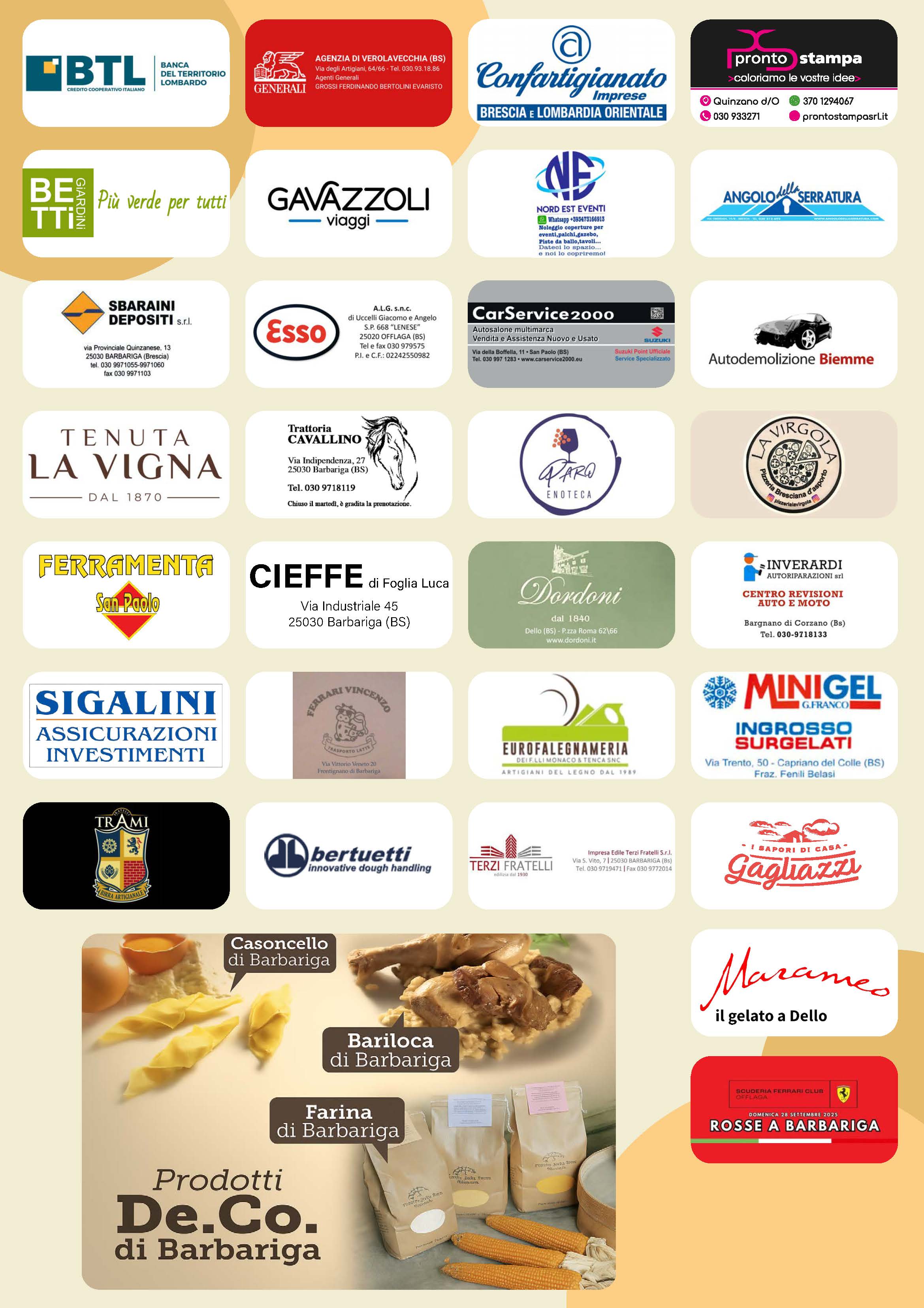 sponsor Fiera  Cansoncello Barbariga 2025